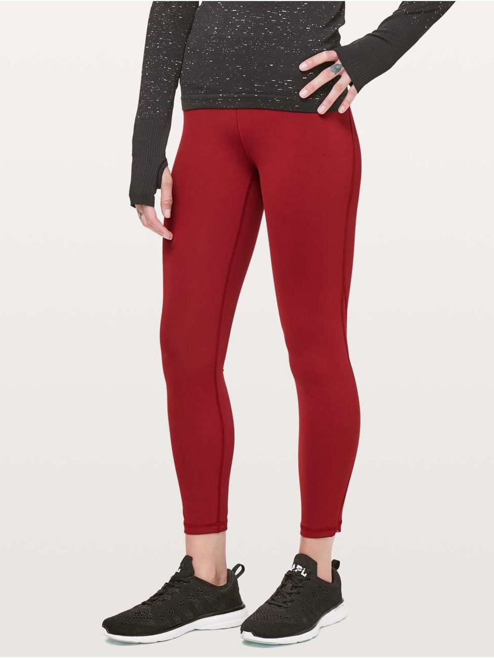 Lululemon Train Times 25” 7/8 in Dark Sport Red - Picture 2 of 10